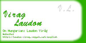 virag laudon business card